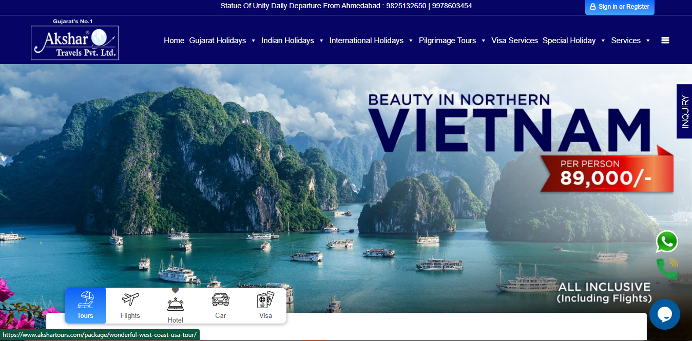 akshartours.com